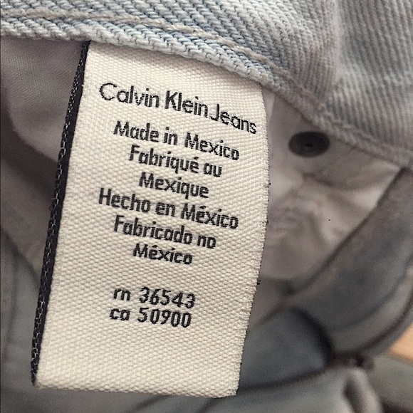 Calvin Klein Ice Blue Model Anti Fit Jeans Grunge - Picture 13 of 13